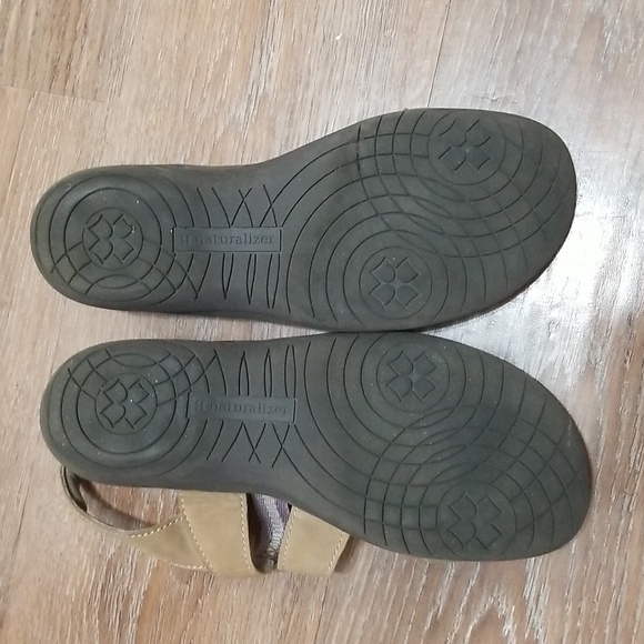 (9.5M) Naturalizer N5 Comfort Leather Strappy Sling-Back Outdoor Beach Vacation - Picture 7 of 10